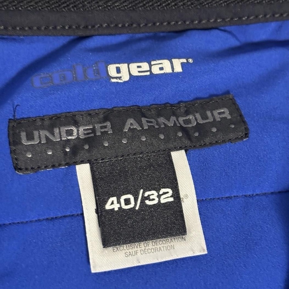 Under Armour Pants Mens 40x31 Black ColdGear Nylon Stretch Golf Outdoor - Picture 4 of 13
